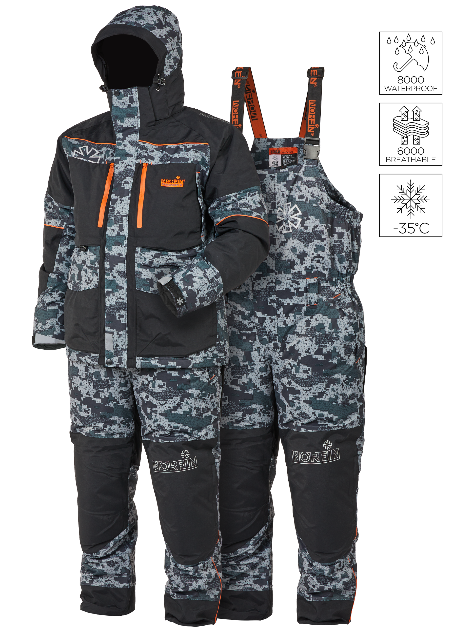 Winter Fishing Suit – Discovery 3 Camo – Norfin Fishing Apparel